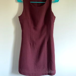 Burgundy short dress from Korea